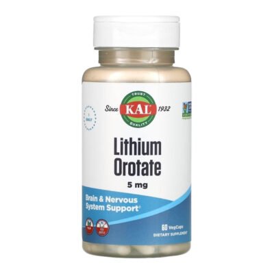 Lithium Orotate - Orotato De Lítio 5mg 60 vCaps - Kal